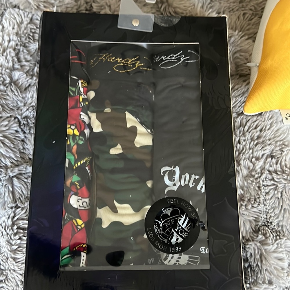ED HARDY MICROFIBER BOXER BRIEFS